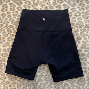 Lululemon Navy Blue Biker Shorts
